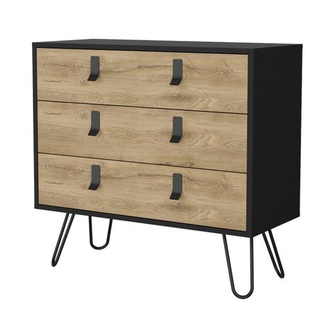 Kimball Hairpin Legs Dresser With 3-Drawers And Modern Design - Modern ... inside The Enduring Appeal of Hairpin Legs on a Modern London Dresser