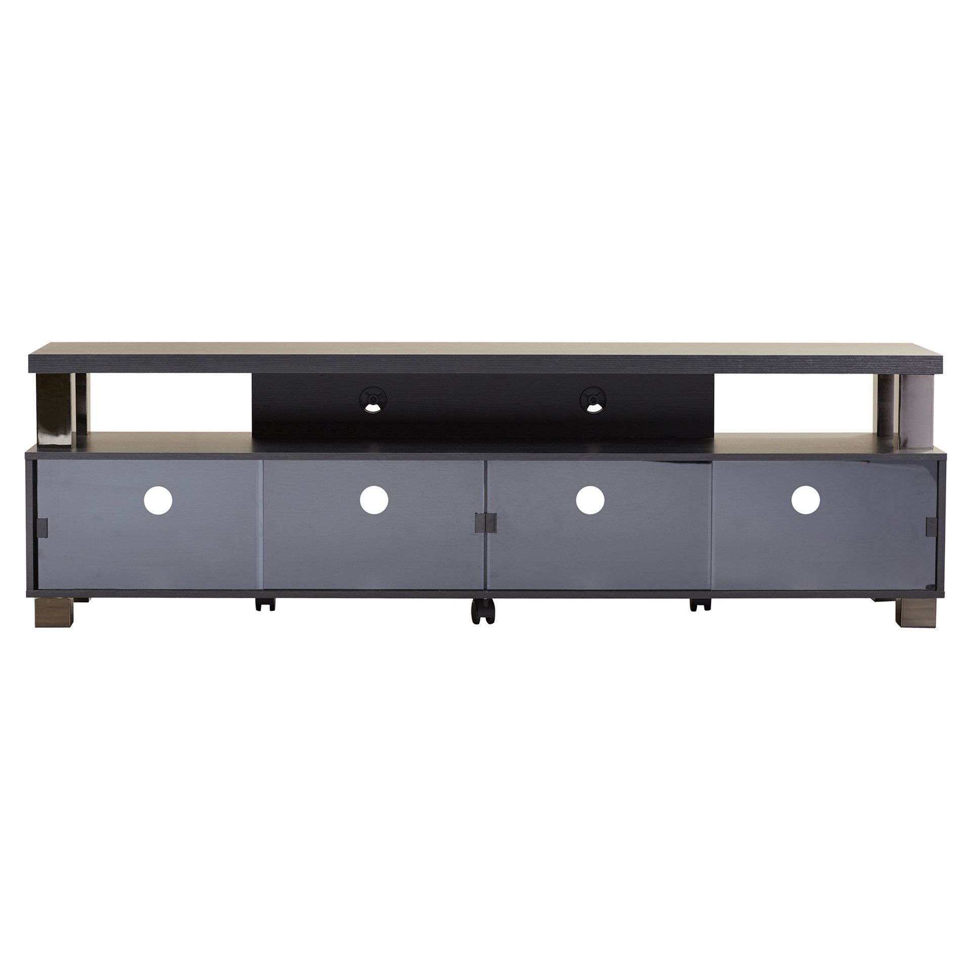 Latitude Run Bukvice 75&quot; 2 Tier Tv Stand &amp;Amp; Reviews | Wayfair within Transform Your Setup With the Versatile Cartmill 78&quot; 2-Tier TV Stand