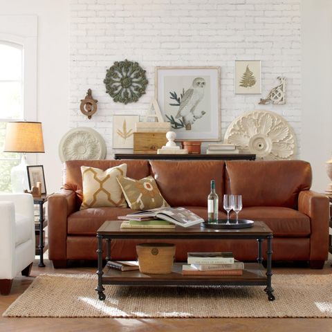 Living Room Dark Brown Leather Sofa Decorating Ideas ~ Couches ... for Decoding the Appeal of the Vincenza 85" Dark Brown Leather Sofa
