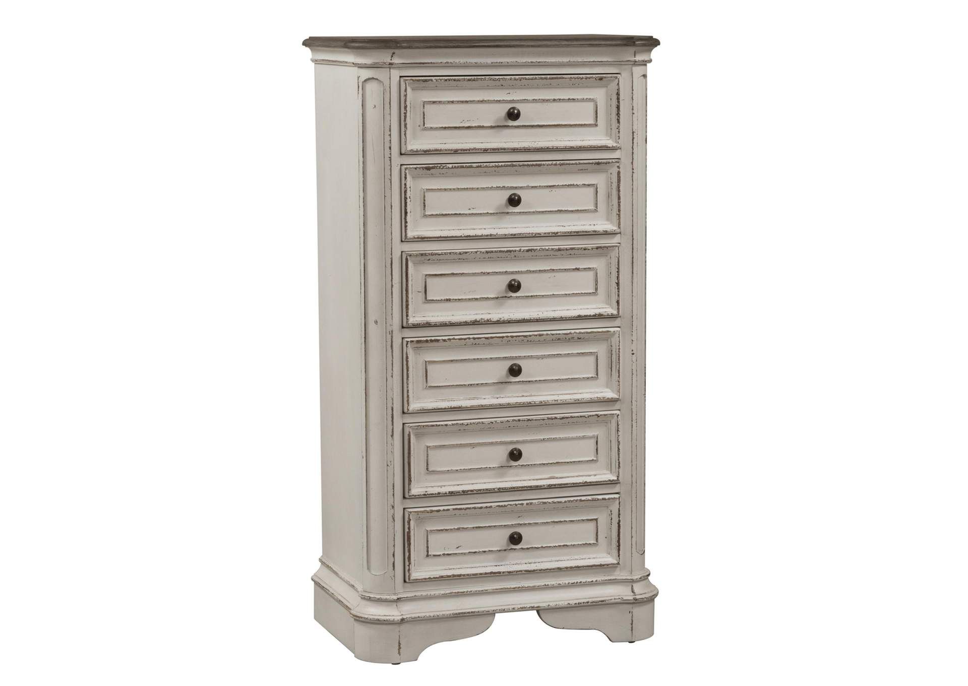 Magnolia Manor Lingerie Chest intended for A Closer Look at the Magnolia Manor White Lingerie Chest's Elegant Details