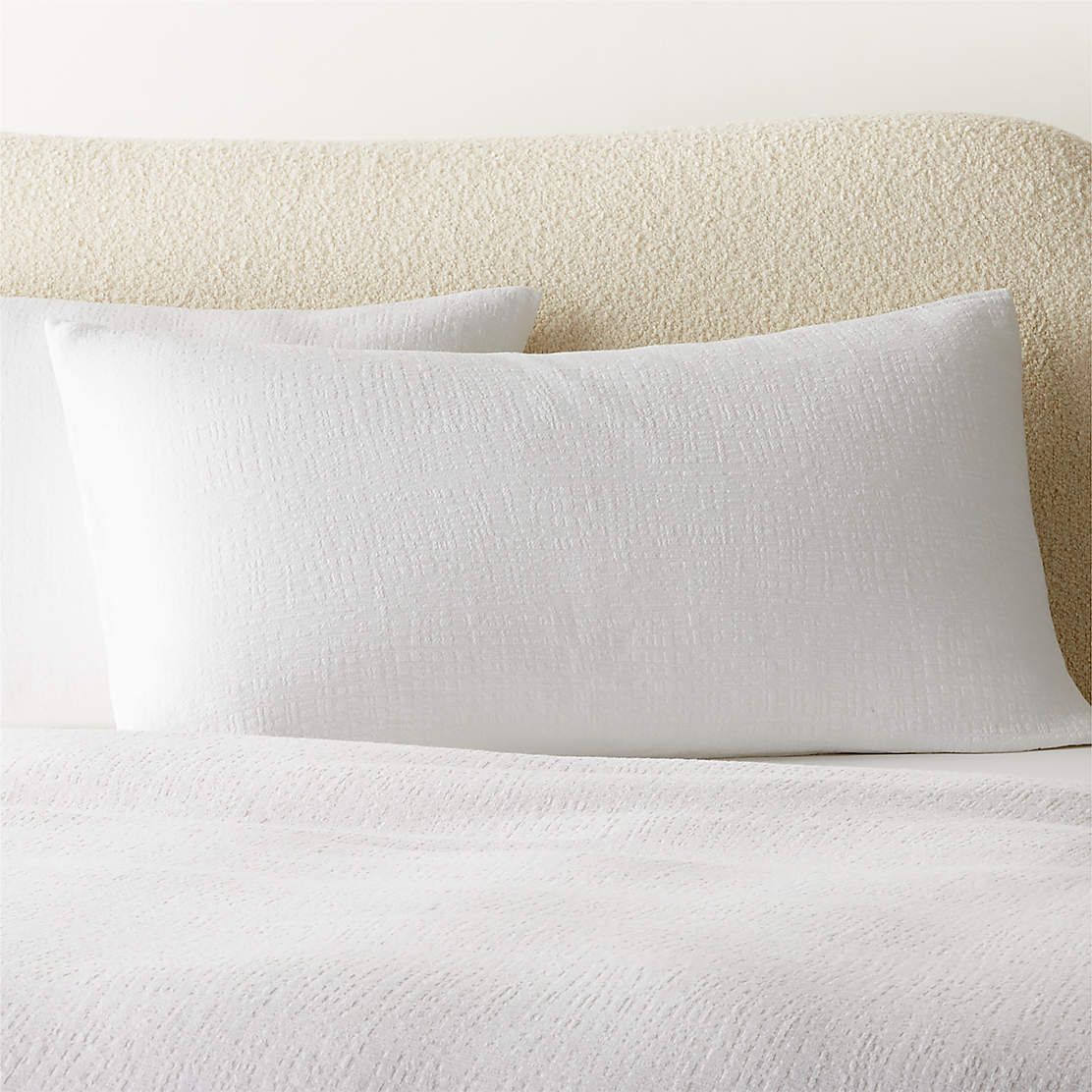 Maisa Organic Cotton Slub Coco Brown King Pillow Shams Set Of 2 ... regarding Achieve a High-End Pillow Sham Look for Under $20
