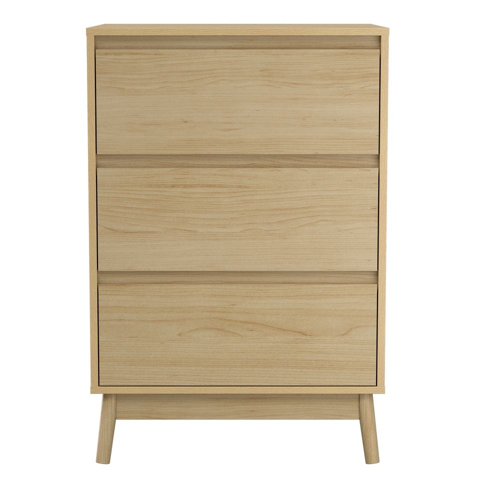 Mason 3 Drawer Chest Of Drawers | Homebase throughout Maximizing Your Space The Dexter Oak Finish 3-Drawer Dresser Revealed