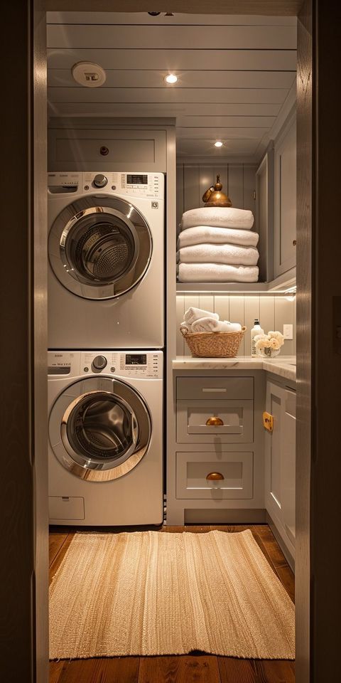 "Maximizing Space: Small Laundry Room Design Ideas" 🎥 | Laundry Room ... intended for