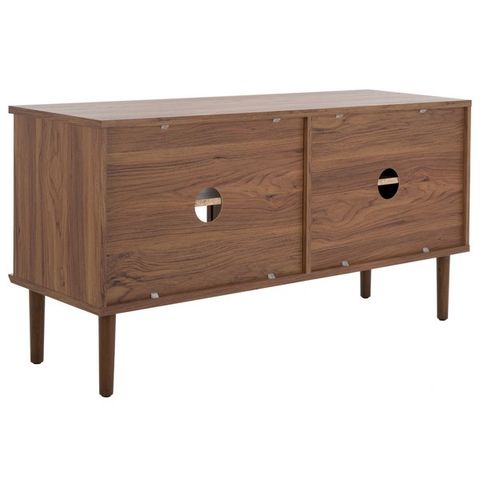 Med9609A Tv Stands - Furniture By Safavieh intended for The Appeal of the Safavieh Claude Media Stand Black/Natural for Home Entertainment