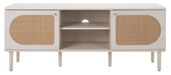 Med9610C Tv Stands - Furniture By Safavieh for The Appeal of the Safavieh Claude Media Stand Black/Natural for Home Entertainment