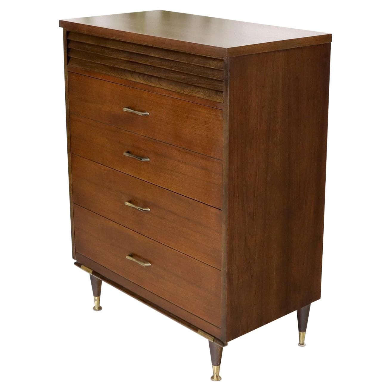 Mastering the Walnut Stain in Mid-Century High Chest Design