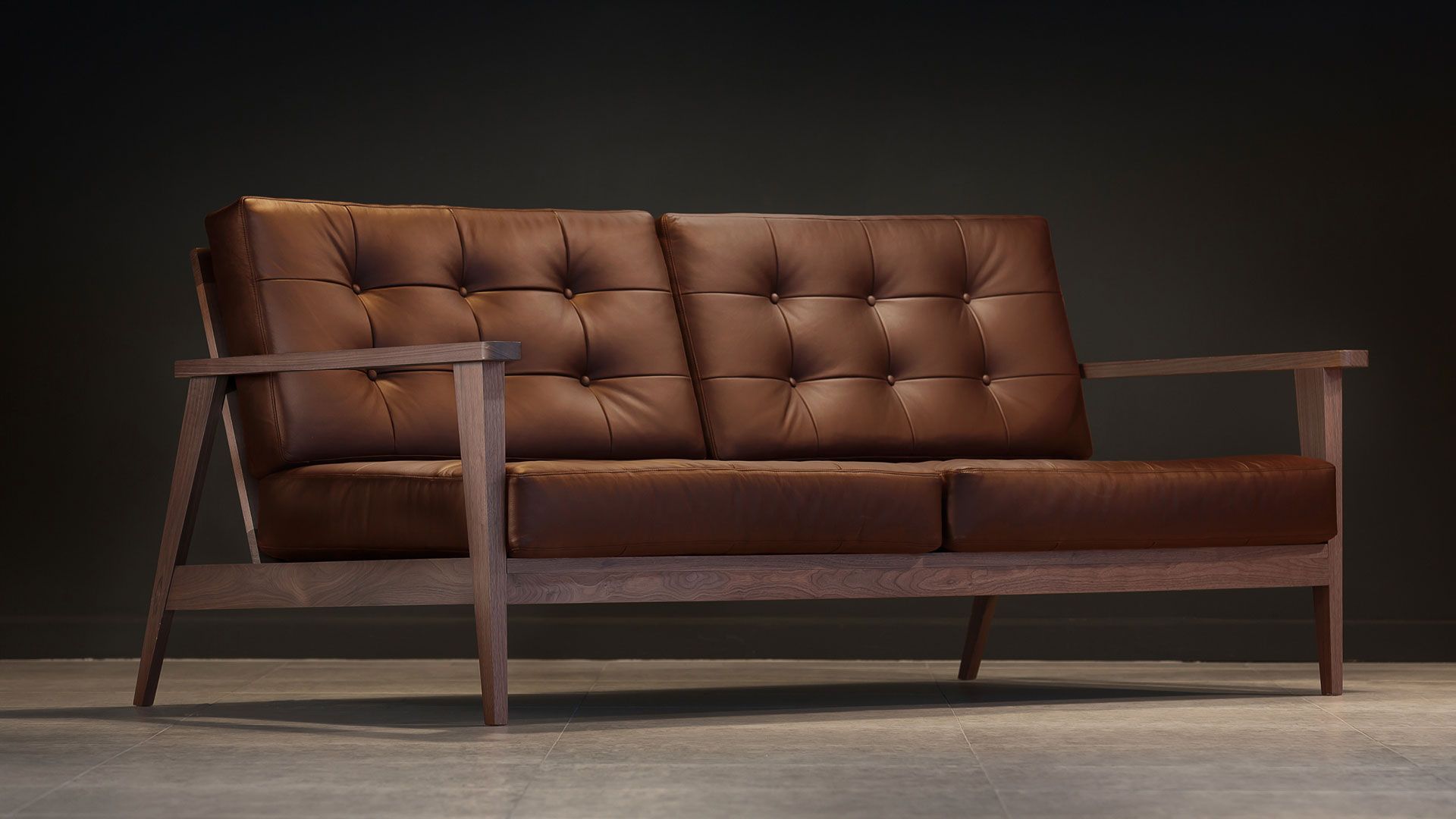 Mid Century Modern Leather Sofa Set | Cabinets Matttroy in Finding the Perfect Tan Leather Sofa for Your Austin Mid Century Modern Home