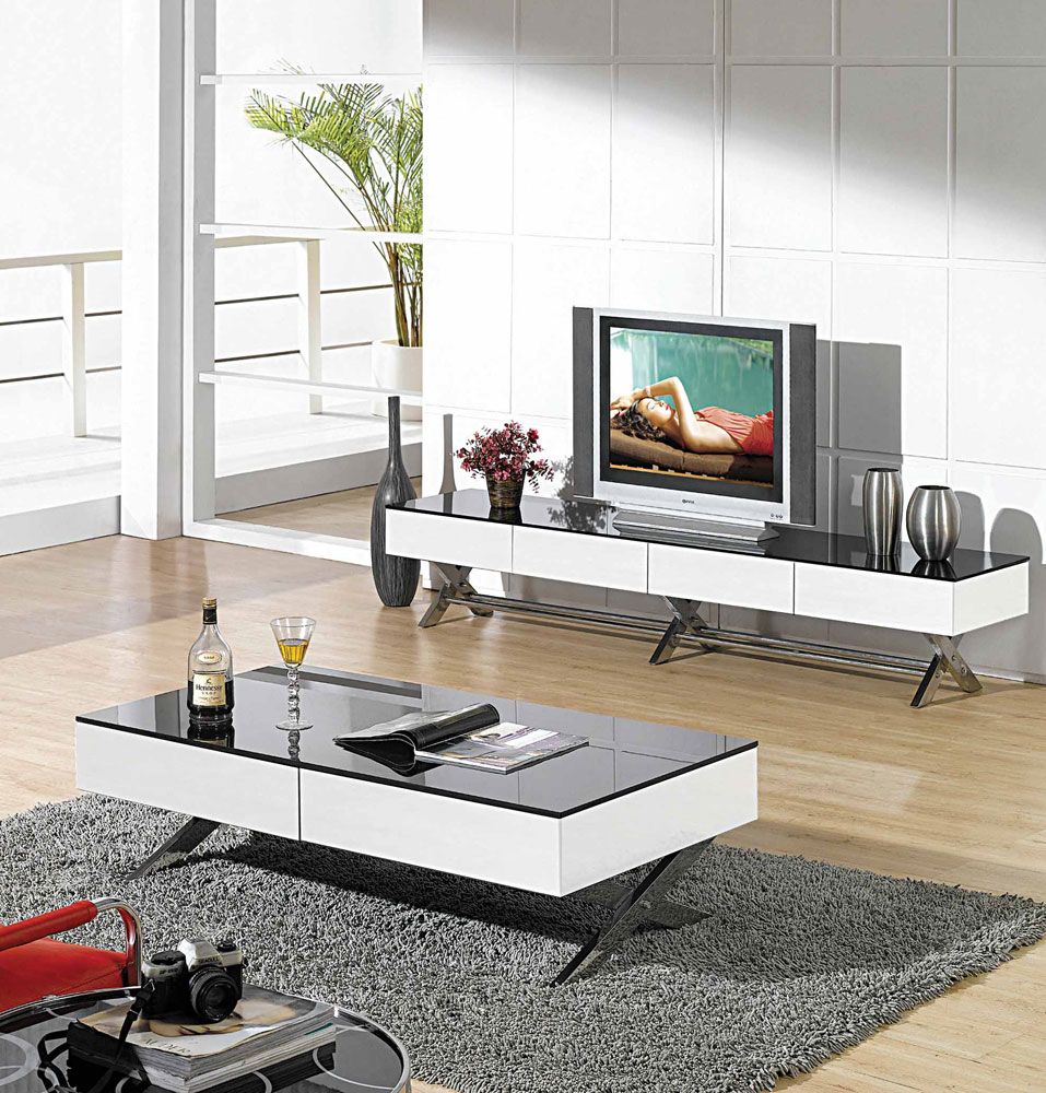 Modern Glossy White Tv Stand Cr059 | Tv Stands inside