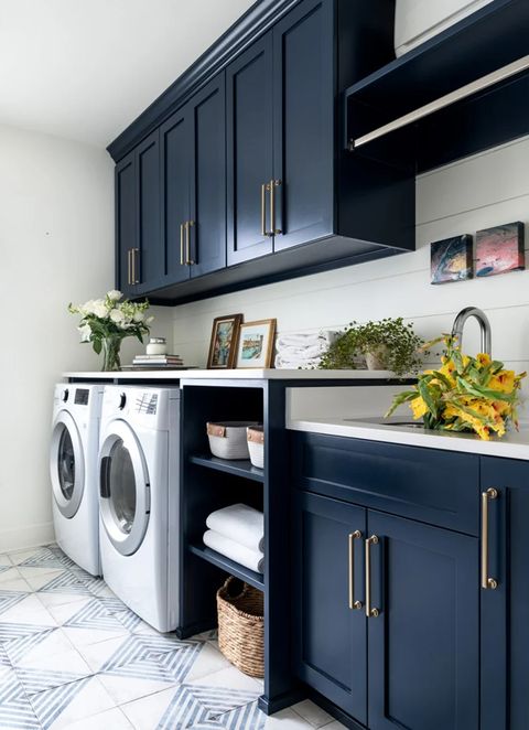 Mudroom Laundry Room Ideas, Laundry Room Paint, Blue Laundry Rooms ... with What Made These 10 Laundry Rooms the Best of 2023