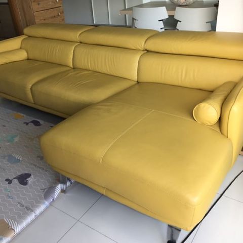 Mustard Yellow Sofa Leather | Baci Living Room with regard to How Mustard Leather Sofa 54945 Adds Warmth to Your Living Space