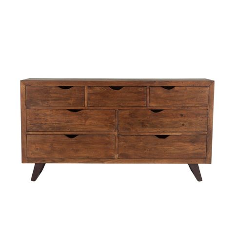 Nottingham 71" Modern Acacia Wood Dresser with regard to Elevate Your Bedroom with a 7-Drawer Acacia and Walnut Dresser