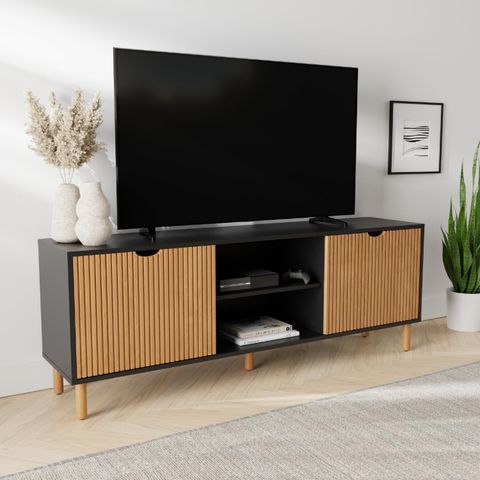 Oak Tv Stand within Finding the Perfect Fit The Silvestra Oak TV Stand for Your Entertainment Center