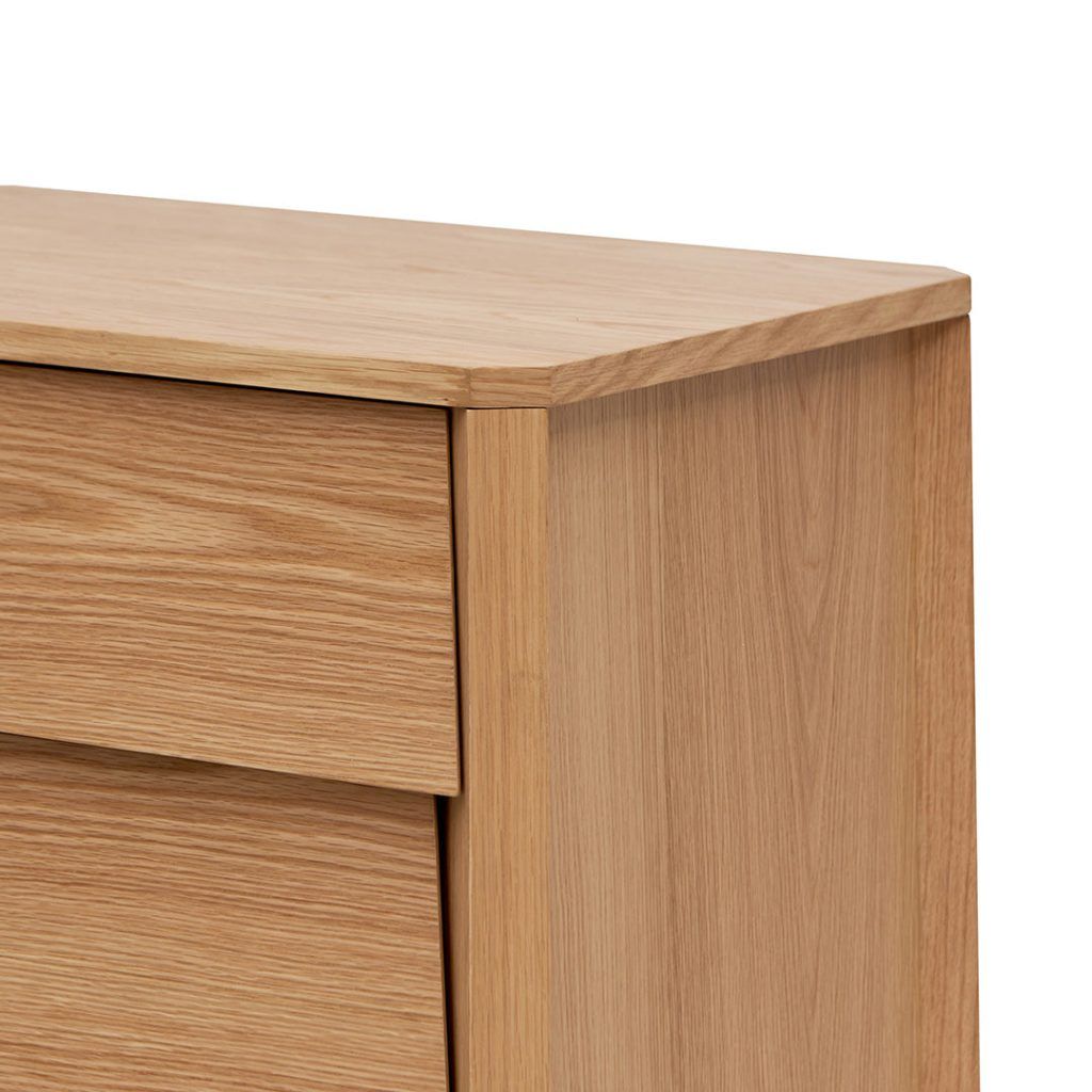 Oslo 3 Drawers Dresser Unit - Natural Oak - Oak &amp;Amp; Teak throughout Maximizing Your Space The Dexter Oak Finish 3-Drawer Dresser Revealed