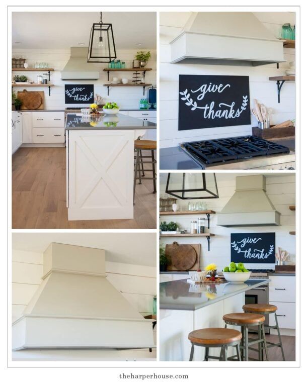 Our Farmhouse Kitchen Reveal | The Harper House within A Closer Look at the Coaster Harper Farmhouse Cabinet's Details