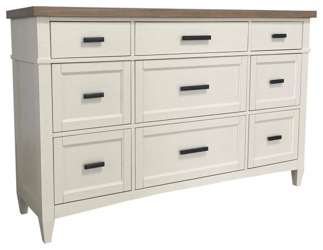 Parker House Americana Modern Bedroom 9 Drawer Dresser - Transitional ... for Unpacking the Parker House Americana 6 Drawer Chest for Your Modern Bedroom