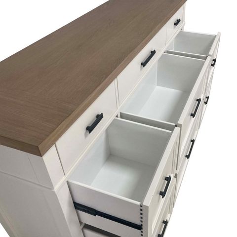 Parker House Americana Modern Bedroom 9 Drawer Dresser - Transitional ... inside