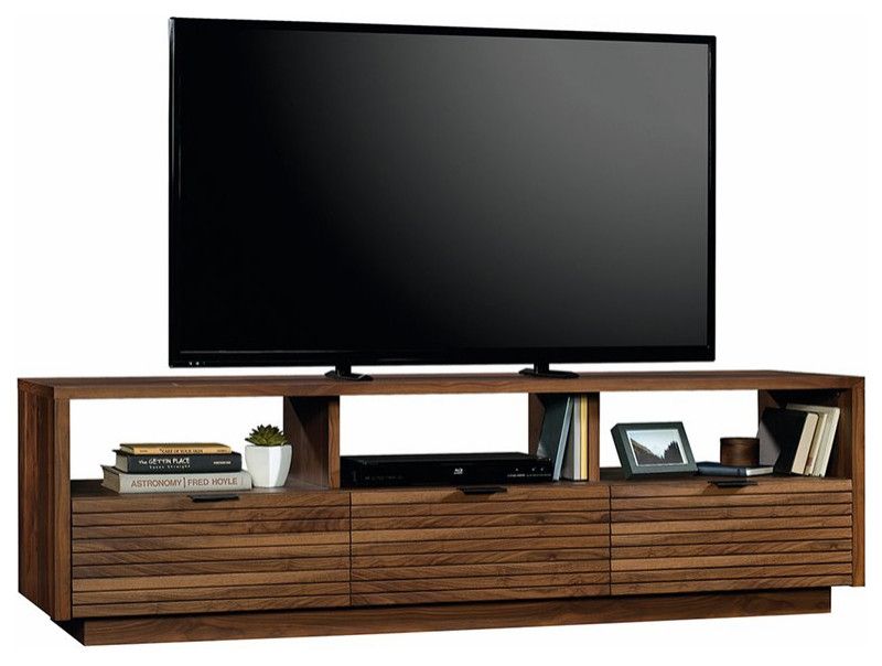 Pemberly Row Engineered Wood Tv Stand For Tvs Up To 70&quot; In Grand Walnut ... intended for