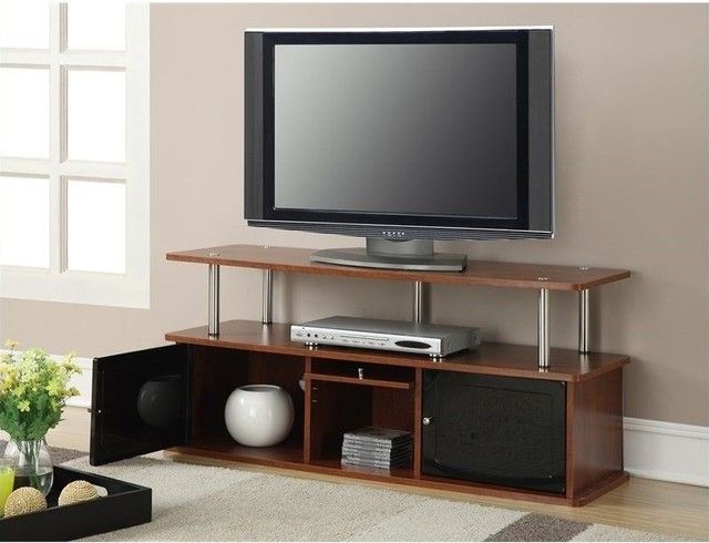 Pemberly Row Modern Wood Tv Stand For Tvs Up To 47&quot; With 3 Cabinets In ... within