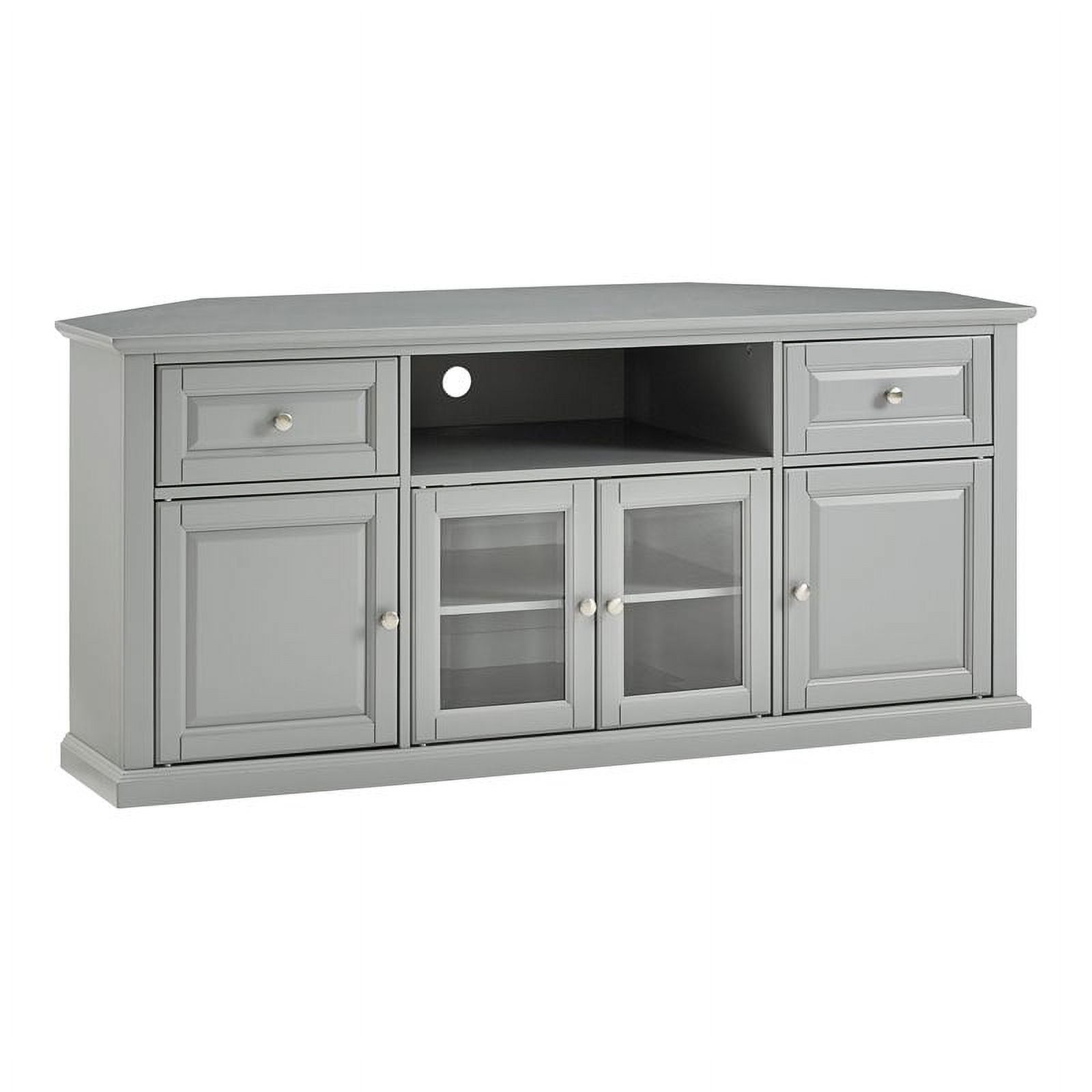 Pemberly Row Modern Wood Tv Stand For Tvs Up To 60&quot; In Gray Finish ... for Achieving a Modern Aesthetic with the Pemberly Row TV Stand