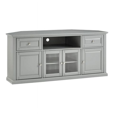 Pemberly Row Modern Wood Tv Stand For Tvs Up To 60" In Gray Finish ... for Achieving a Modern Aesthetic with the Pemberly Row TV Stand