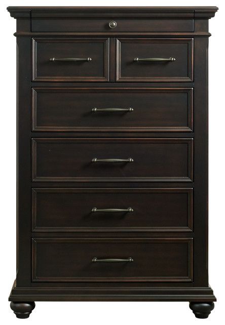 Picket House Brooks 6 Drawer Chest, Black - Traditional - Dressers - By ... regarding Unpacking the Picket House Brooks 9 Drawer Dresser in Gray A Deep Dive