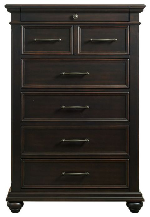 Picket House Brooks 6 Drawer Chest, Black - Traditional - Dressers - By ... regarding Unpacking the Picket House Brooks 9 Drawer Dresser in Gray A Deep Dive