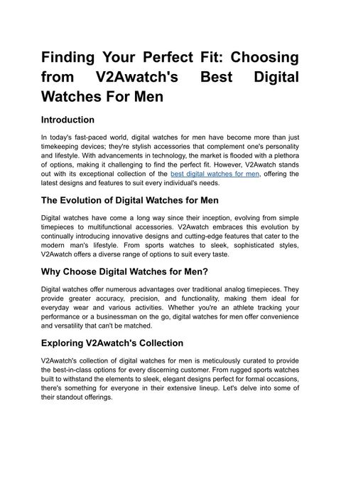 Ppt - Finding Your Perfect Fit: Choosing From V2Awatch's Best Digital ... intended for Finding Your Perfect Fit The Versatility of Montrose Media Consoles