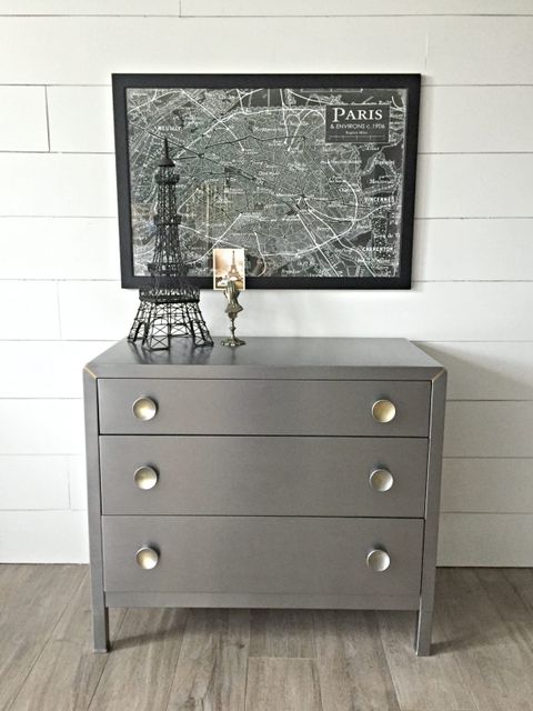 Refinishing A Steel Dresser. intended for