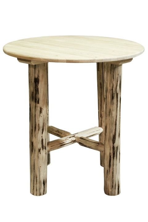 Revel In The Natural Beauty Of This Classic Style Bistro Table ... regarding Elevating Home Entertainment The Timeless Appeal of Montana Woodworks Natural Wood Pieces