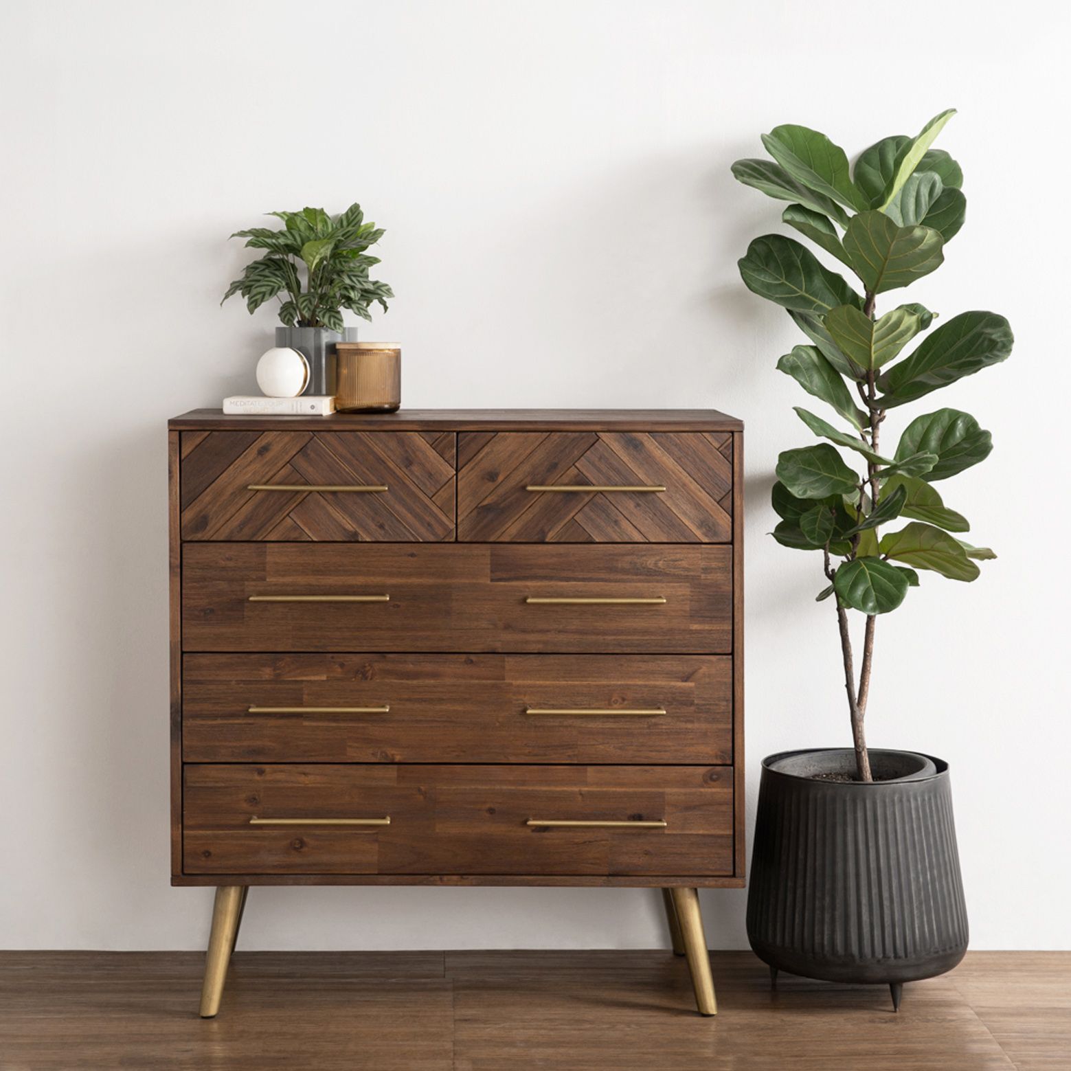Sekvic Solid Acacia Wood Chest Of Drawers – Arturo in Exploring the Versatility of Acacia and Walnut Chests