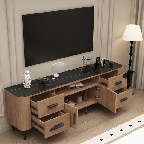 Sepia Engineered Wood Tv Stand With 2 Doors, Locker, Shelf, And ... with regard to