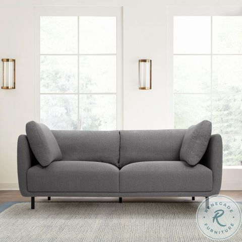 Serenity Gray Sofa From Armen Living | Coleman Furniture with Serenity 79" Sofa Durability and Comfort Tested
