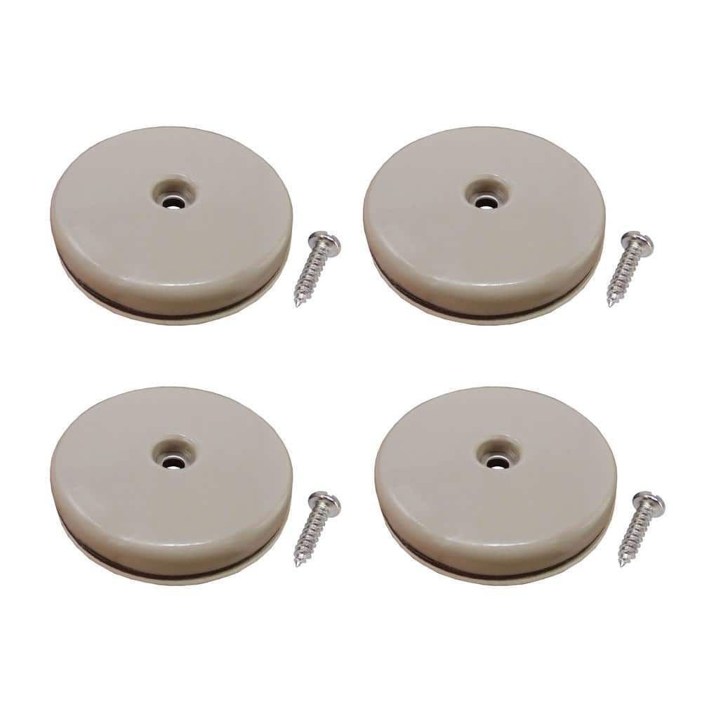 Shepherd 1-1/2 In. Beige Plastic Round Self-Adhesive Furniture Glides ... in Protect Your Floors and Furniture with Easy DIY Glides