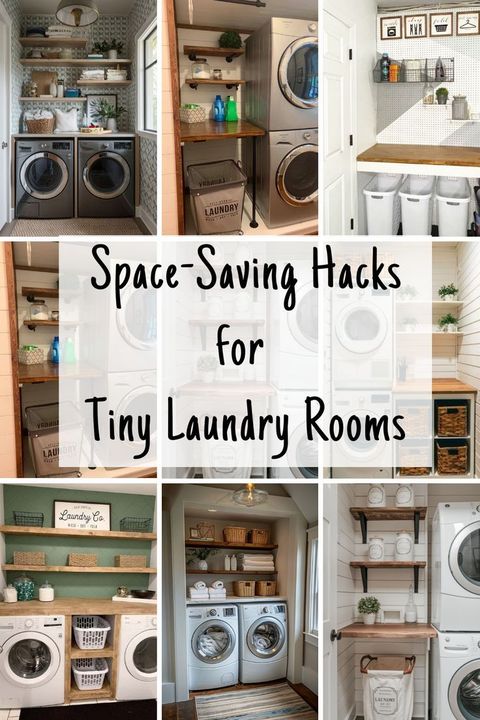 Smart Solutions For Tiny Laundry Rooms | Tiny Laundry Rooms, Small ... in
