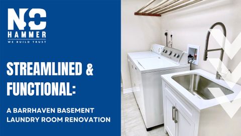 Streamlining A Basement Laundry Room – National Capital Hammer in