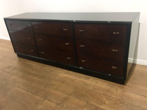 Striking Elegant Henredon Scene Three Line Long Nine-Drawers Dresser At ... with The Art of Decluttering Embracing the Archivist 9-Drawer Dresser