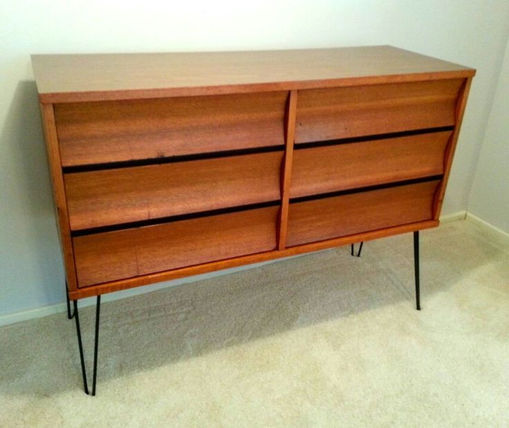 Stunning Refurbished Dresser With Hairpin Legs for
