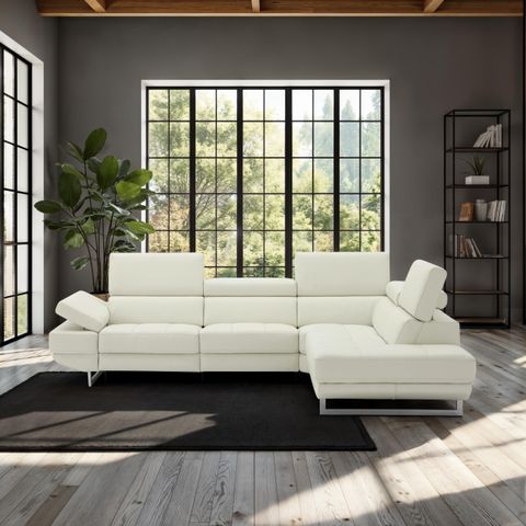 The Classy Home Cartagena 2 - Piece Leather Sectional | Wayfair pertaining to What to Expect from the Furniture of America Cartagena 2-Piece Set
