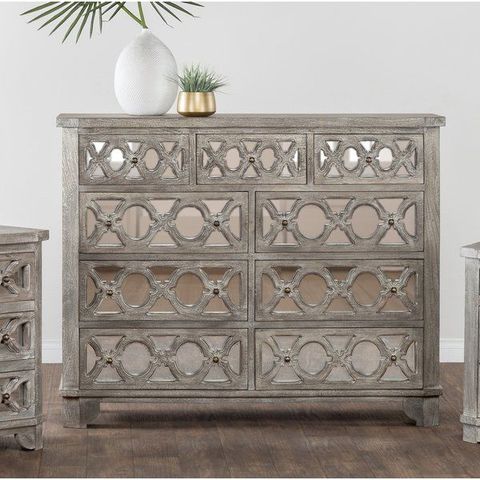 The Eclectic Appeal Of This Maricopa 9 Drawer Dresser Is Portrayed By ... intended for