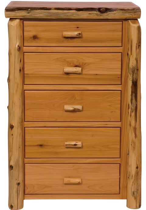 Traditional Cedar 5 Drawer Chest From Fireside Lodge (12031-P ... for Unveiling the Charm of 5 Drawer Chests with Cedar Bottoms for Your Home
