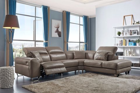 Unique Top Grain Leather Sectional Salem Oregon Esf-468-Quill ... inside