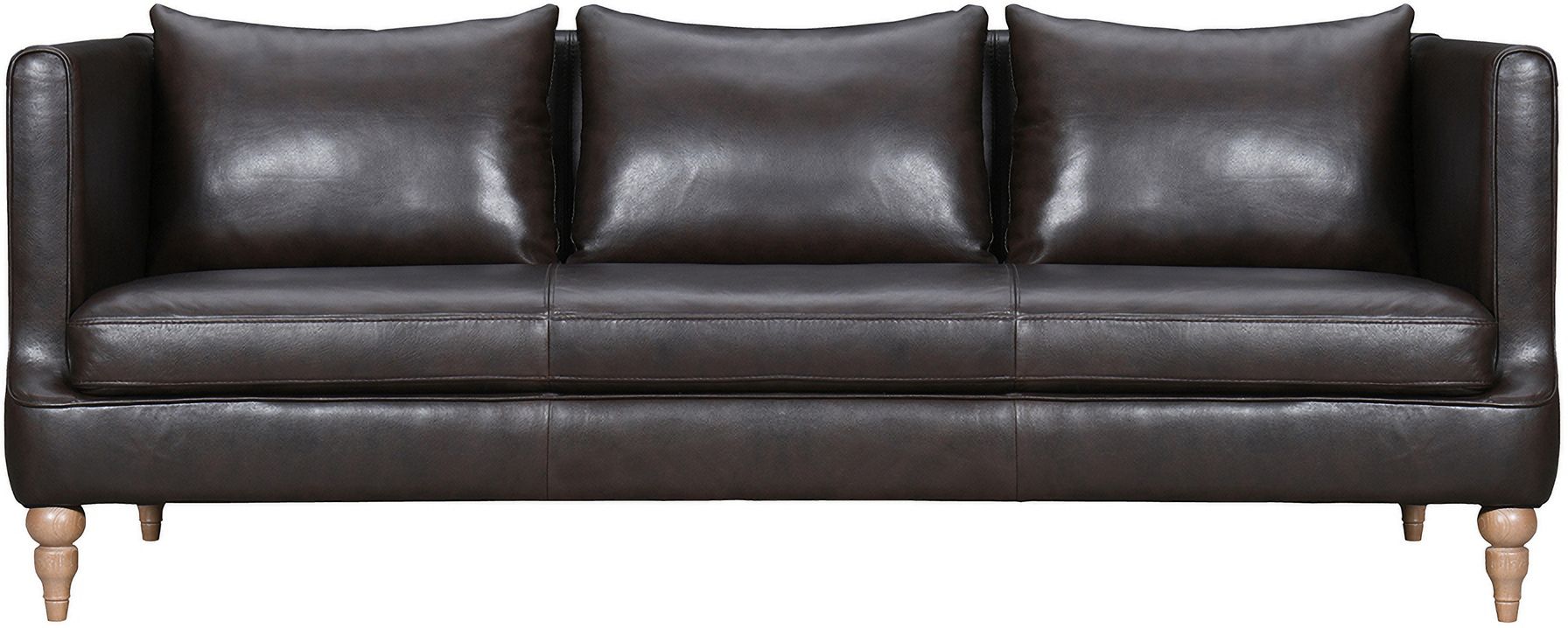 Decoding the Appeal of the Vincenza 85″ Dark Brown Leather Sofa