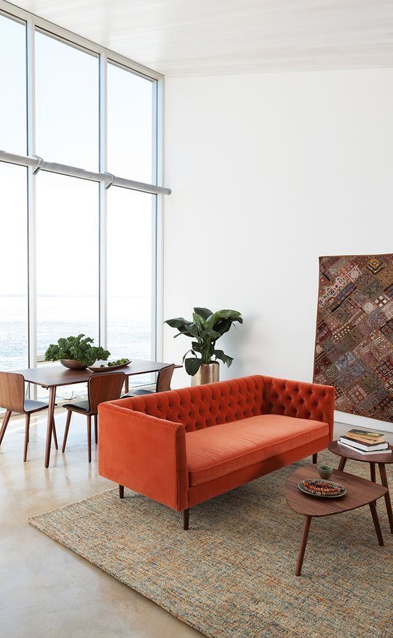 What Do You Think Of The Colorful Couch Trend? | Colorful Couch, Living ... intended for