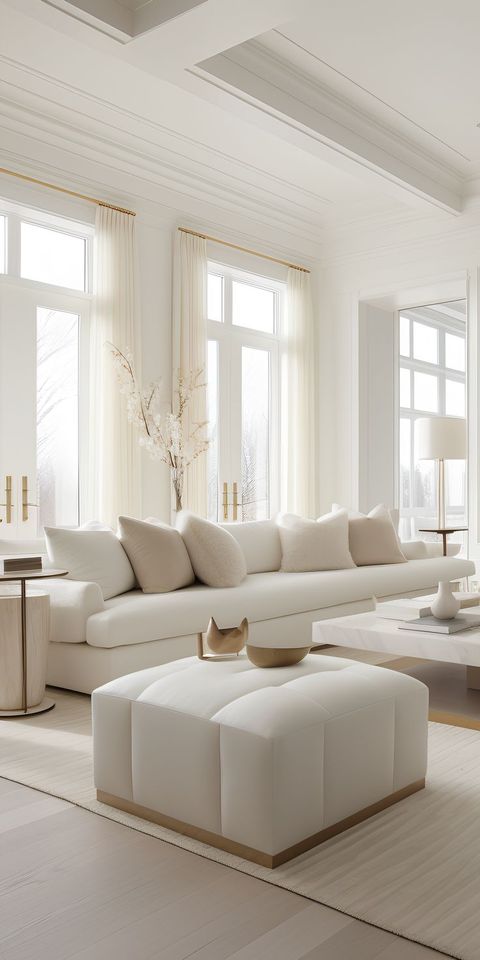 White Living Room, Where Every Element Is Meticulously Chosen To ... inside Discover the Glow How Dark Furniture Enhances Room Brightness