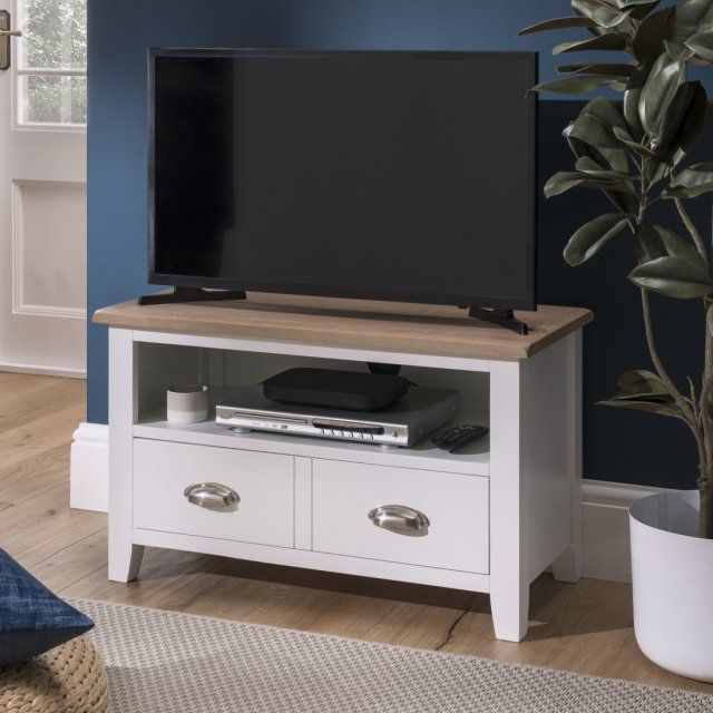 Achieving a Clean, Modern Look with a White Dandridge TV Stand