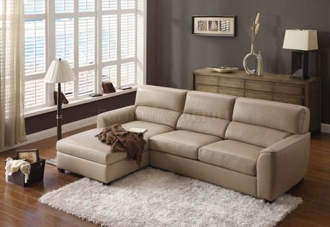 Wonderful Leather Sofa Designs In Beige Color : Impressive Lshaped ... with Designing Your Living Room Around a Chic 66-inch Beige Sectional Sofa