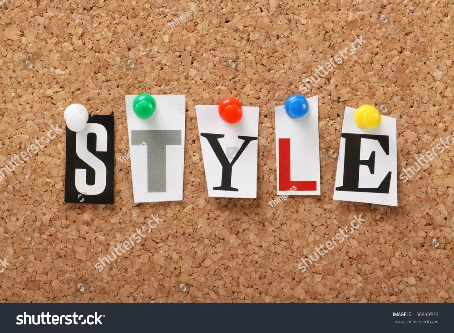 Word Style Cut Out Magazine Letters Stock Photo 156890933 - Shutterstock regarding
