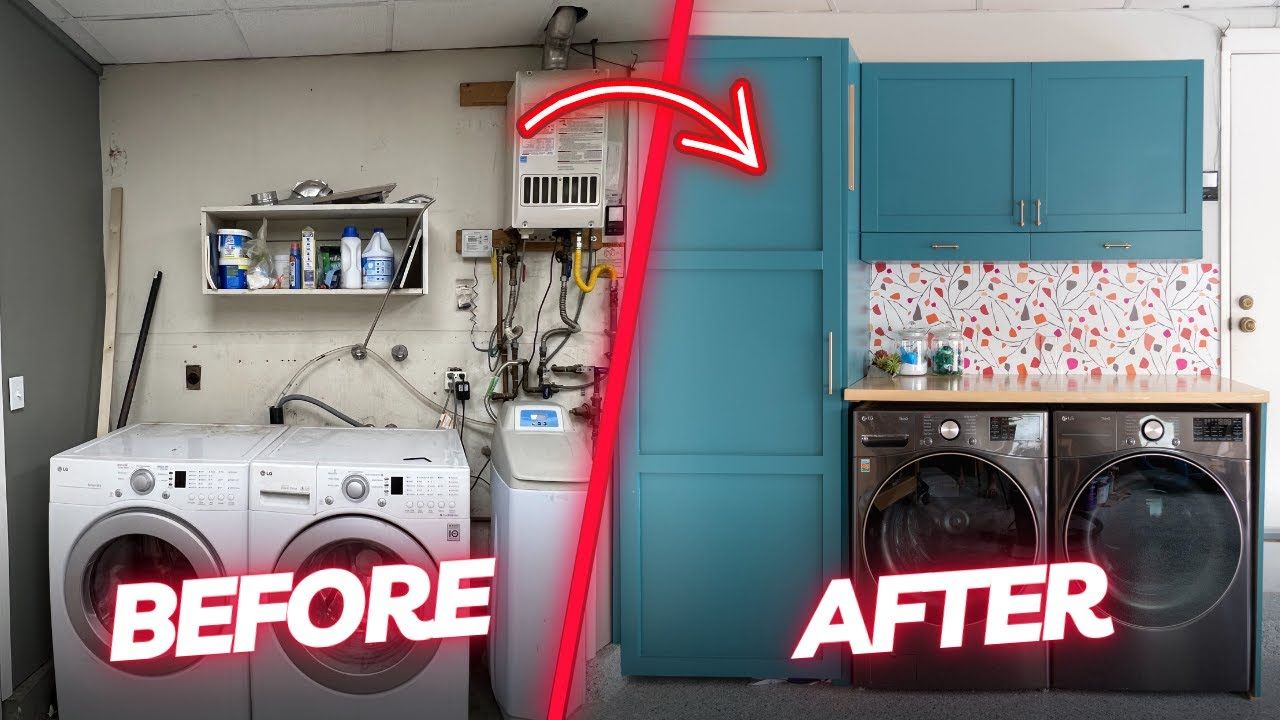 You Won’t Believe This Diy Garage Laundry Room Makeover!!! - Youtube with