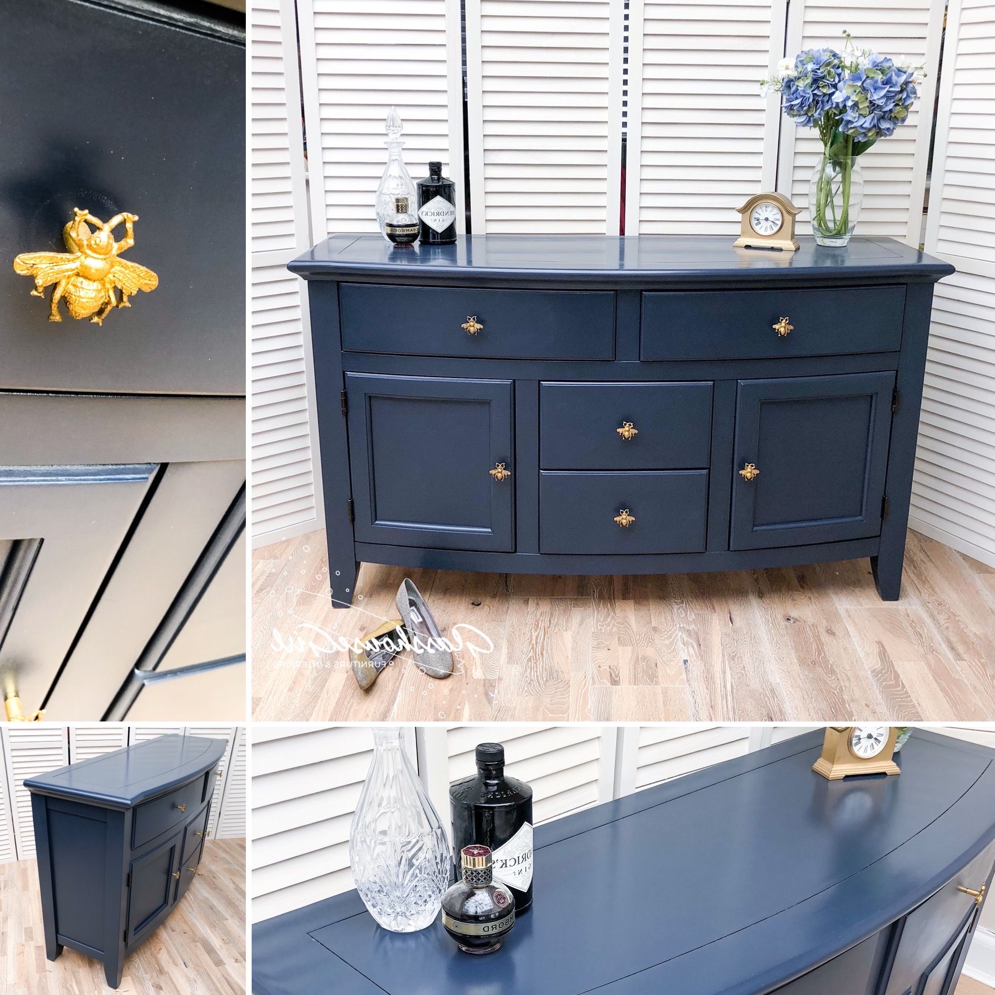 10 The Best Navy Blue Sideboards pertaining to