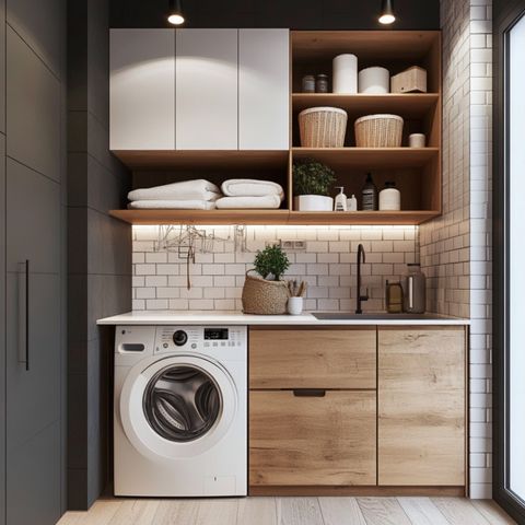15+ Small Laundry Room Ideas: Maximizing Space For Style And Function ... regarding